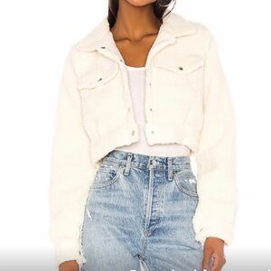 superdown Cream Teddy Jacket